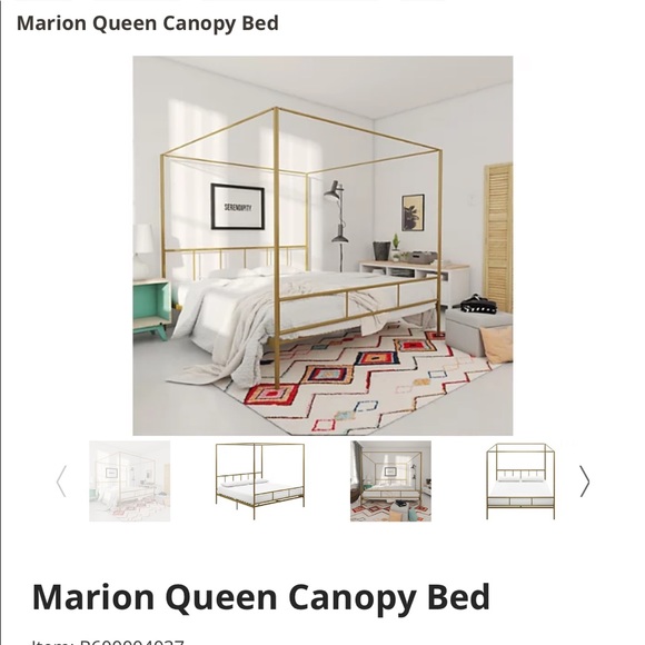 Queen size brand new bed gold